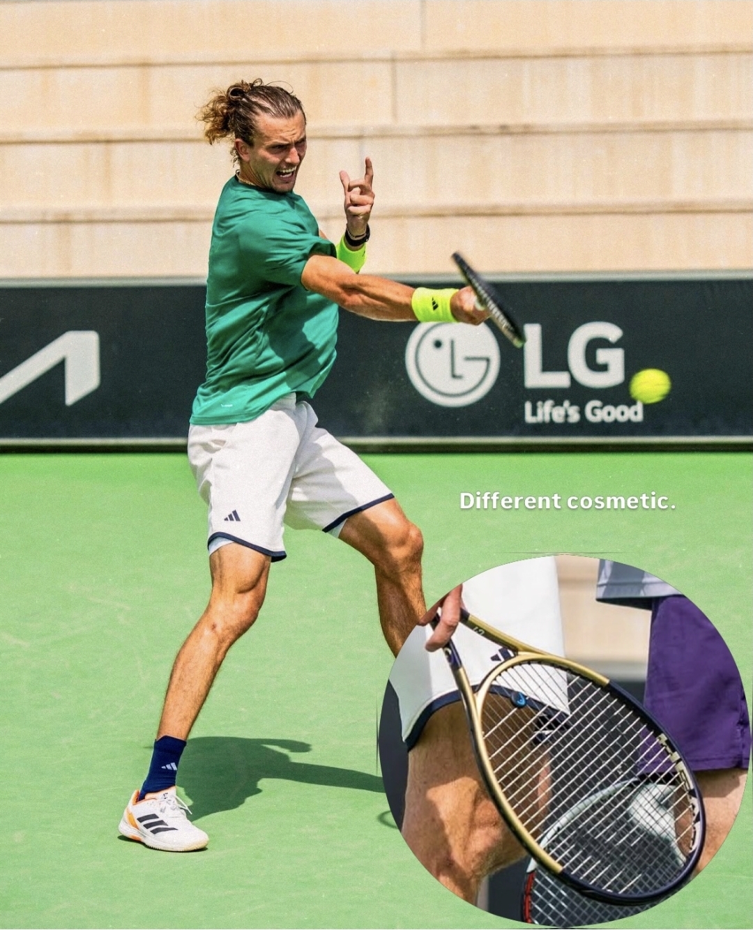 🎾 هل يختبر زفيريف مضربًا جديدًا ام مجرد طلاء؟
